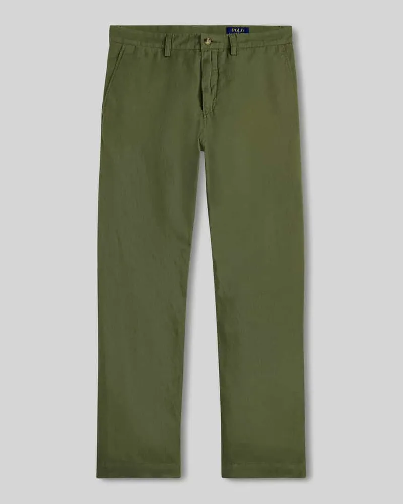 Ralph Lauren Chino aus Leinen-Baumwoll-Mix Oliv