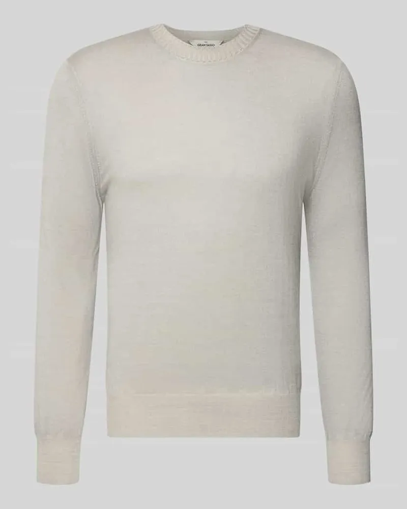 Gran Sasso Strickpullover aus reiner Schurwolle Beige