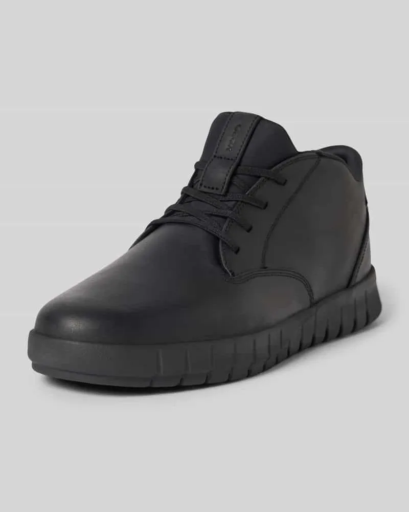 Geox Sneaker aus Leder-Mix Modell 'FLEXTRIDE Black