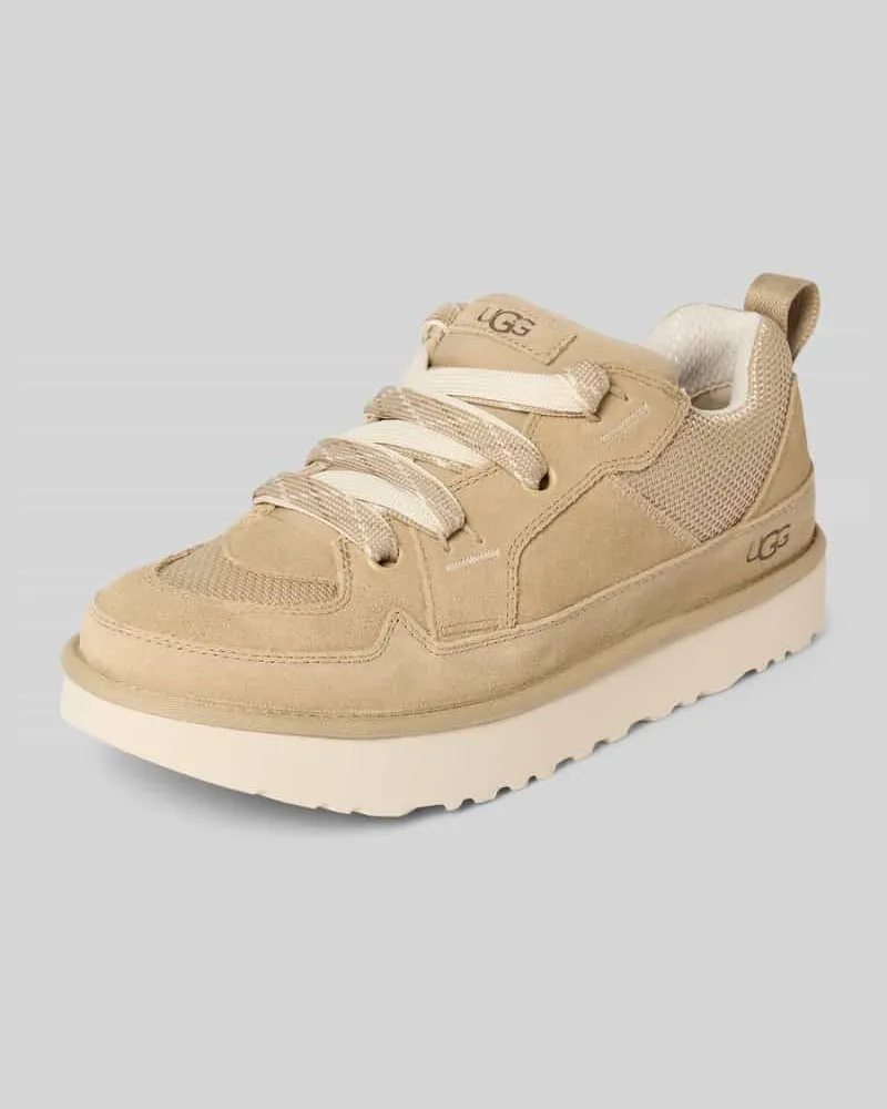 UGG Sneaker aus Leder-Textil-Mix Modell 'LOWMEL Beige