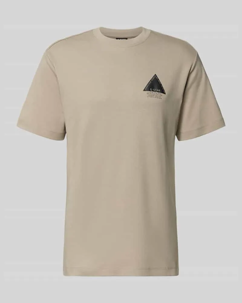 G-STAR RAW Regular Fit T-Shirt mit Logo-Detail Sand