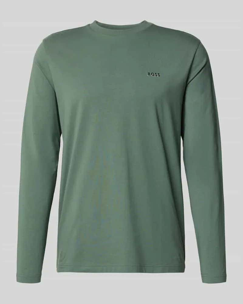 HUGO BOSS Regular Fit Langarmshirt aus Baumwoll-Mix Modell 'TEE LONG Lind