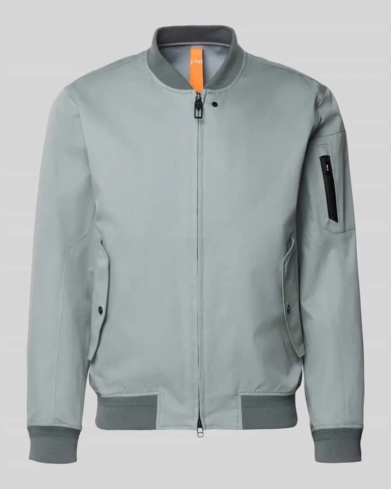 G-Lab Jacke mit Stehkragen und Zweiwege-Reißverschluss Modell 'FLAP Hellblau