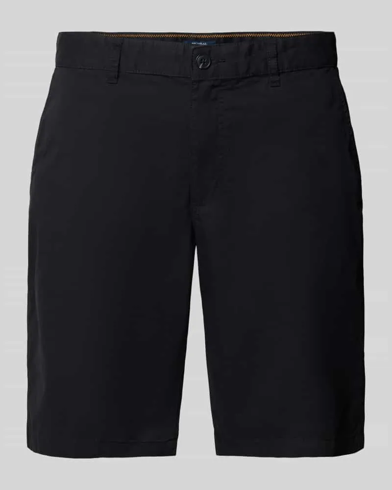 McNeal Slim Fit Bermudas mit Eingrifftaschen Black