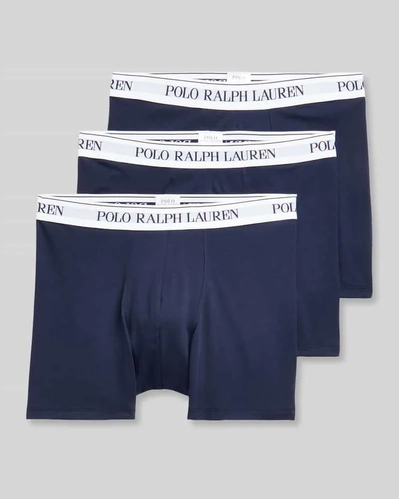 Ralph Lauren Trunks aus Baumwoll-Mix im 3er-Pack Marine