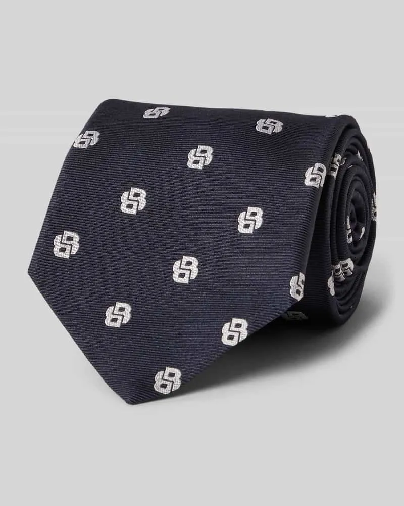 HUGO BOSS Seidenkrawatte mit Allover-Muster 