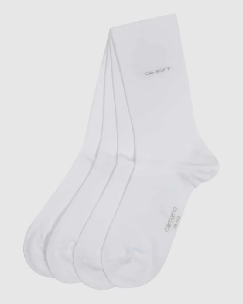 Camano Socken im unifarbenen Design im 4er-Pack 