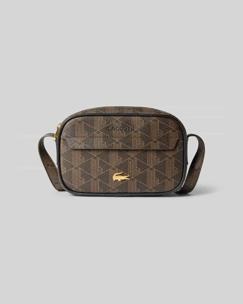 Lacoste Umhängetasche mit Logo-Print Mittelbraun