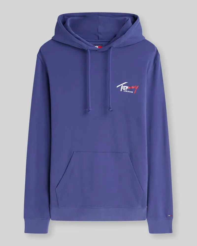 Tommy Hilfiger Relaxed Fit Sweatshirt aus reiner Baumwolle Rauchblau