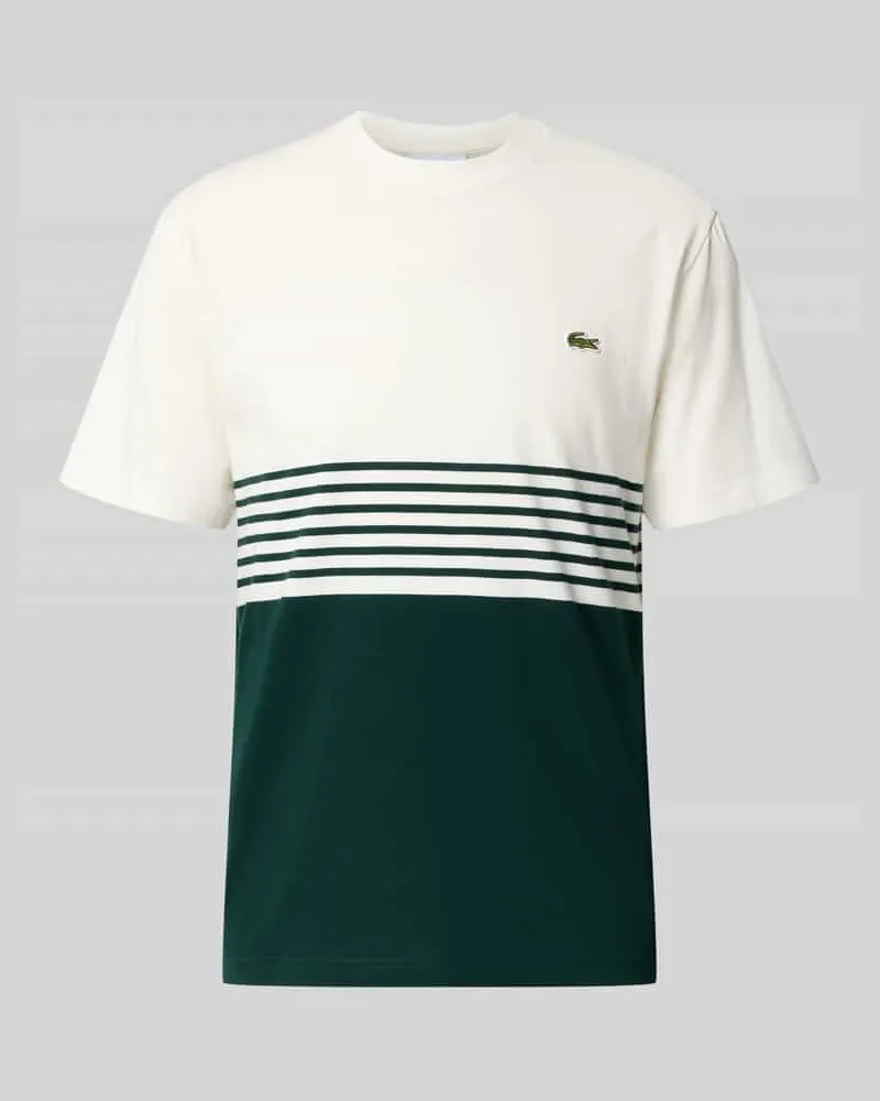 Lacoste Regular Fit T-Shirt aus reiner Baumwolle Weiss
