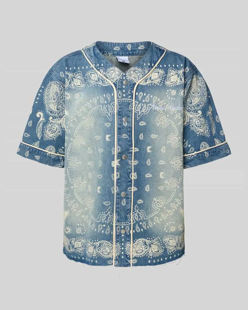 Karl Kani Freizeithemd mit Label-Stitching 