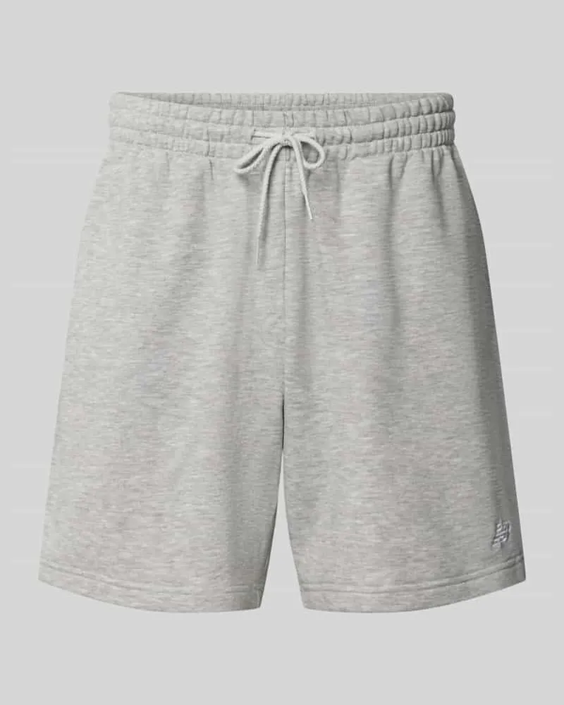 New Balance Sweatshorts aus Baumwoll-Mix Modell 'FRENCH Hellgrau