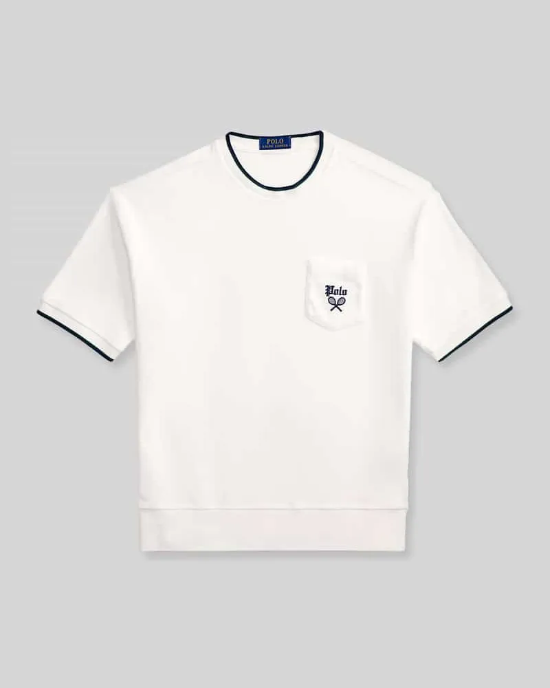 Ralph Lauren Comfort Fit T-Shirt aus Baumwoll-Mix Weiss
