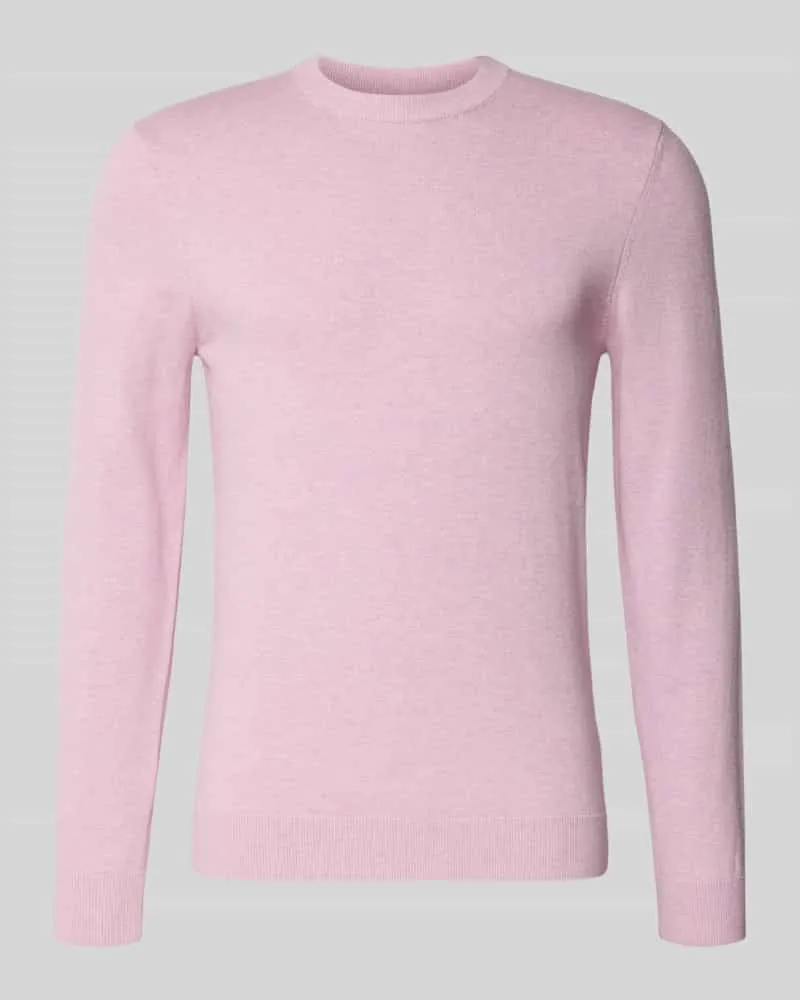 McNeal Strickpullover aus Baumwoll-Kaschmir-Mix mit Rundhalsausschnitt Hellrosa