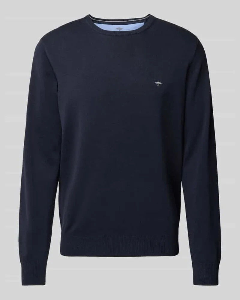 Fynch-Hatton Strickpullover mit Label-Stitching Modell 'Superfine 