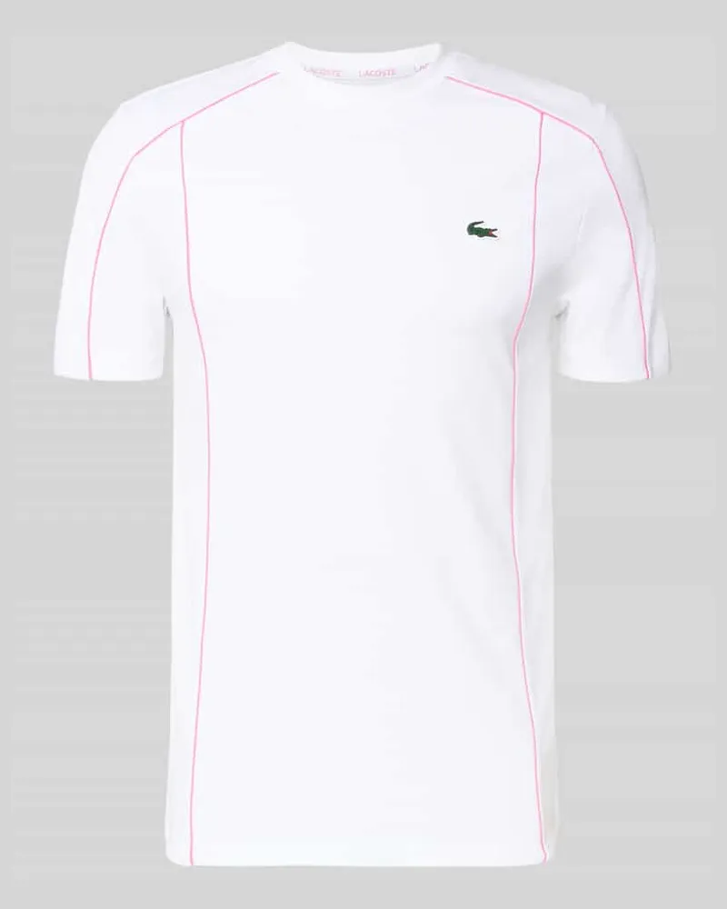 Lacoste Regular Fit T-Shirt mit UV-Schutz 50 Weiss