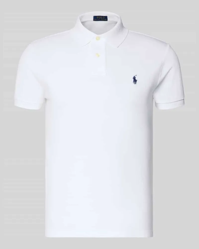 Ralph Lauren Poloshirt mit Label-Stitching Weiss