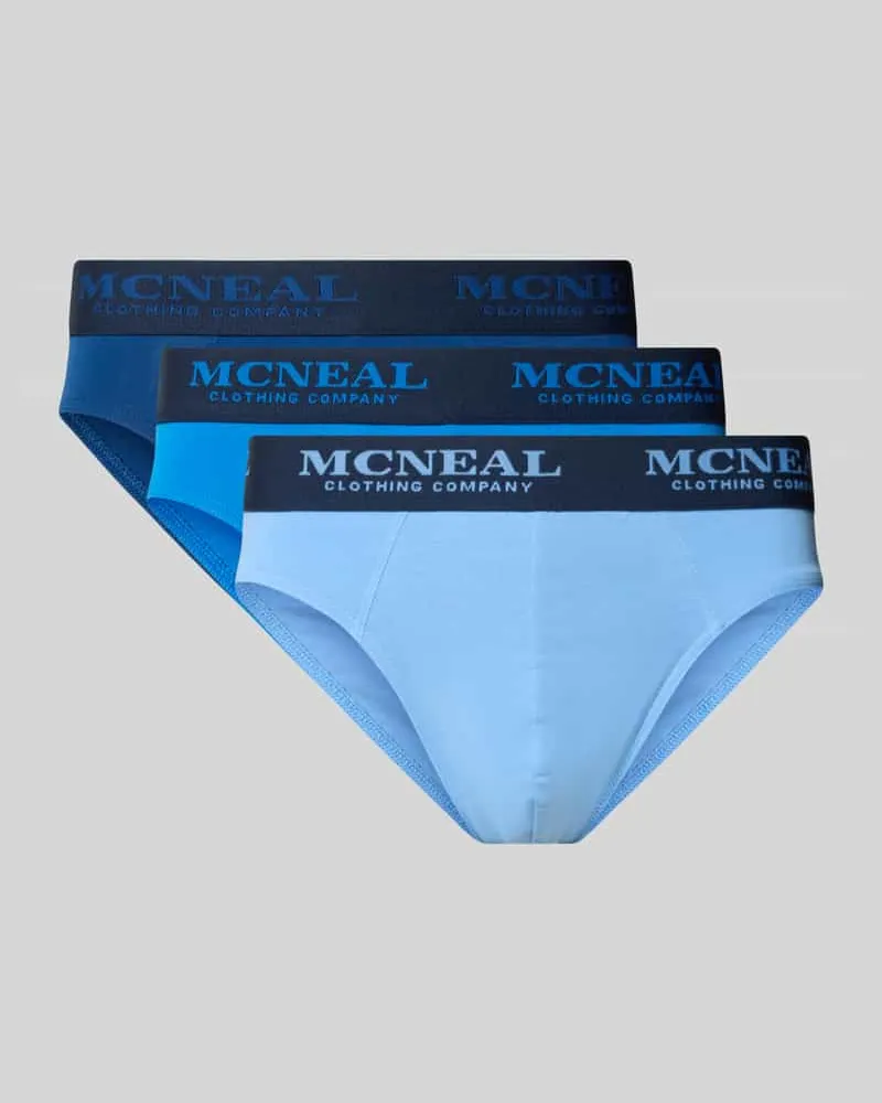 McNeal Slip mit Label-Details im 3er-Pack Blau