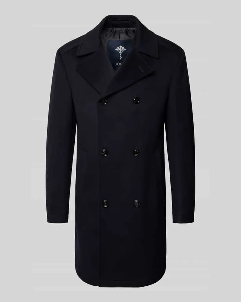 JOOP! Regular Fit Mantel mit Reverskragen Modell 'BEALE Marine