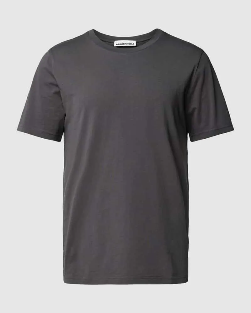 Armedangels T-Shirt im unifarbenen Design Modell 'JAAMES Anthrazit