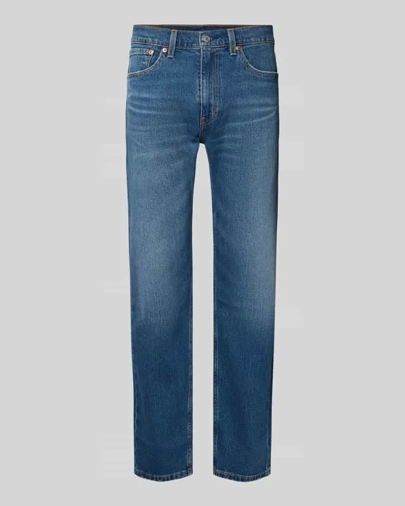 Levi's Regular Fit Jeans mit Eingrifftaschen Modell '505 Dunkelblau