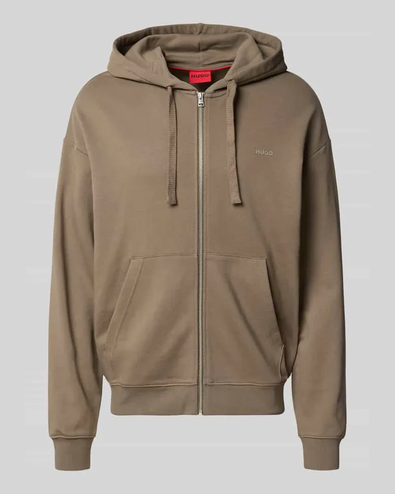HUGO BOSS Relaxed Fit Sweatjacke aus reiner Baumwolle Modell 'DAPOZIP 