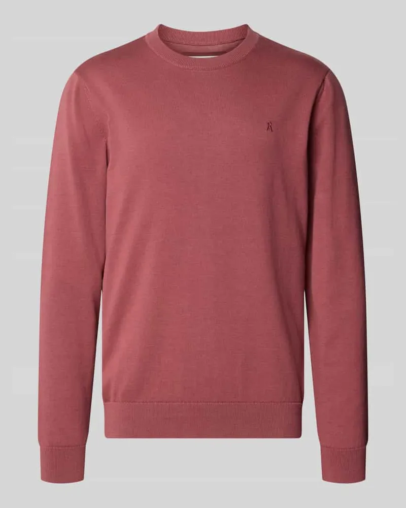 Armedangels Pullover mit Ton-in-Ton-Logo-Detail Altrosa