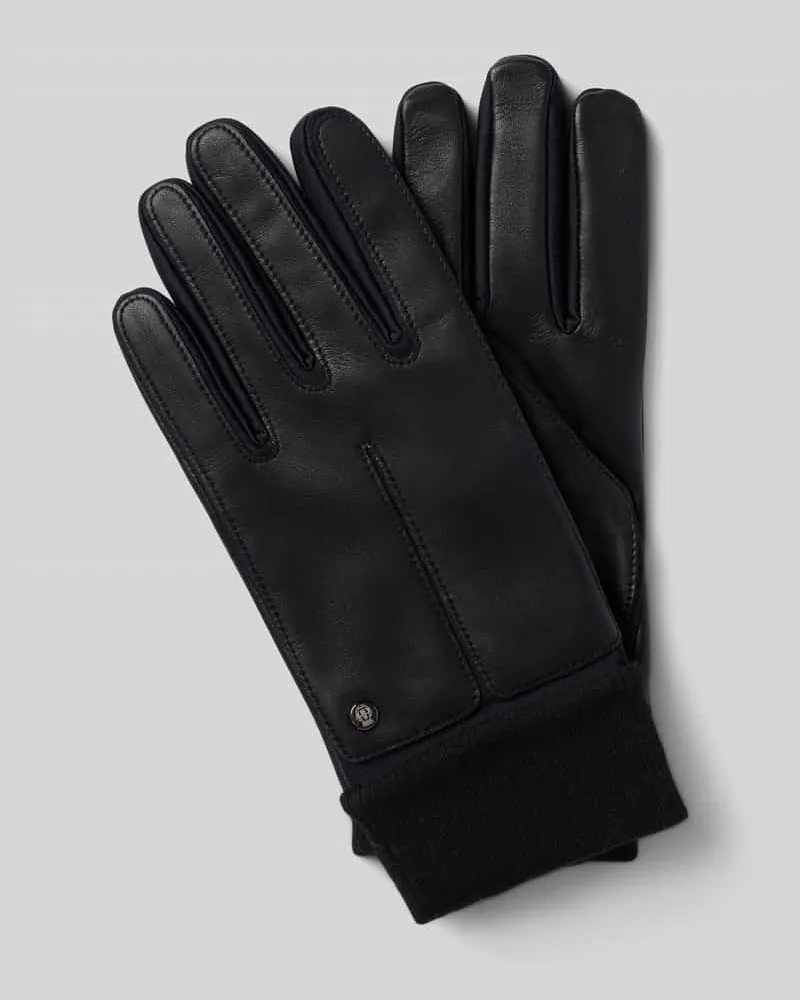 Roeckl Lederhandschuhe aus echtem Leder Modell 'Kopenhagen Black