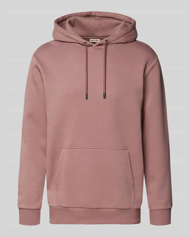 Only & Sons Regular Fit Hoodie aus Baumwoll-Mix Modell 'CERES Altrosa