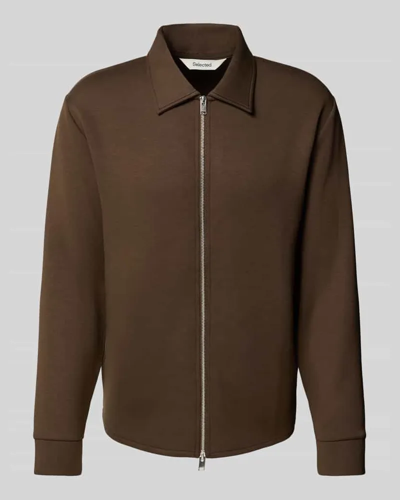 Selected Homme Regular Fit Sweatjacke aus Viskose-Mix Modell 'EMANUEL 