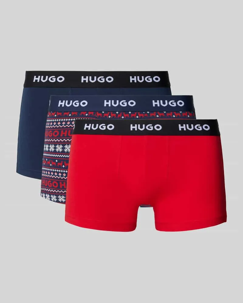 HUGO BOSS Slim Fit Trunks aus Baumwoll-Mix im 3er-Pack 