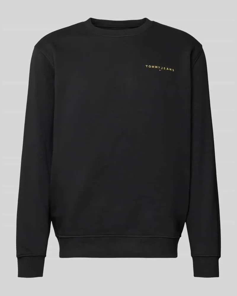 Tommy Hilfiger Regular Fit Sweatshirt aus Baumwoll-Mix Black