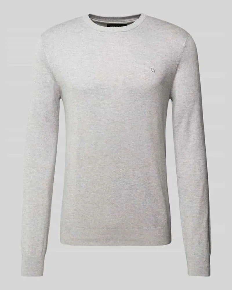 Scotch&Soda Strickpullover mit Logo-Stitching Modell 'CORE 