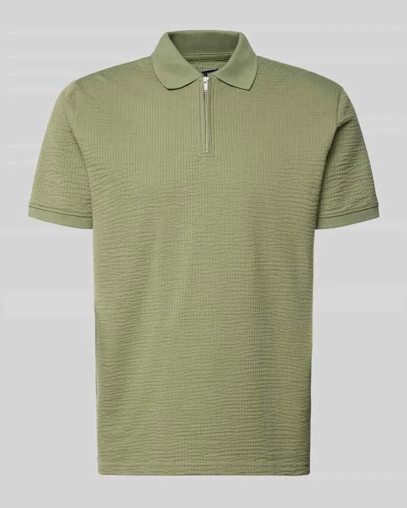 McNeal Regular Fit Poloshirt mit Strukturmuster Lind