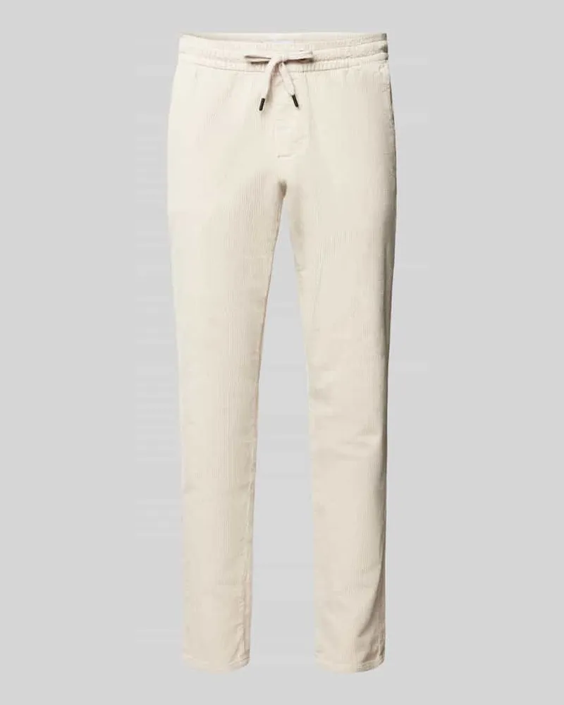 Only & Sons Tapered Fit Cordhose mit elastischem Bund Modell 'LINUS 