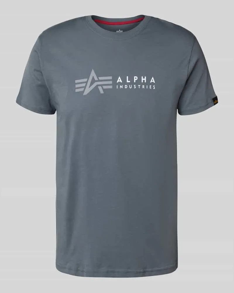 Alpha Industries T-Shirt mit Label-Print 
