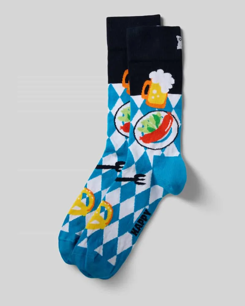 Happy Socks Socken mit Motiv-Stitching Modell 'OKTOBERFEST 