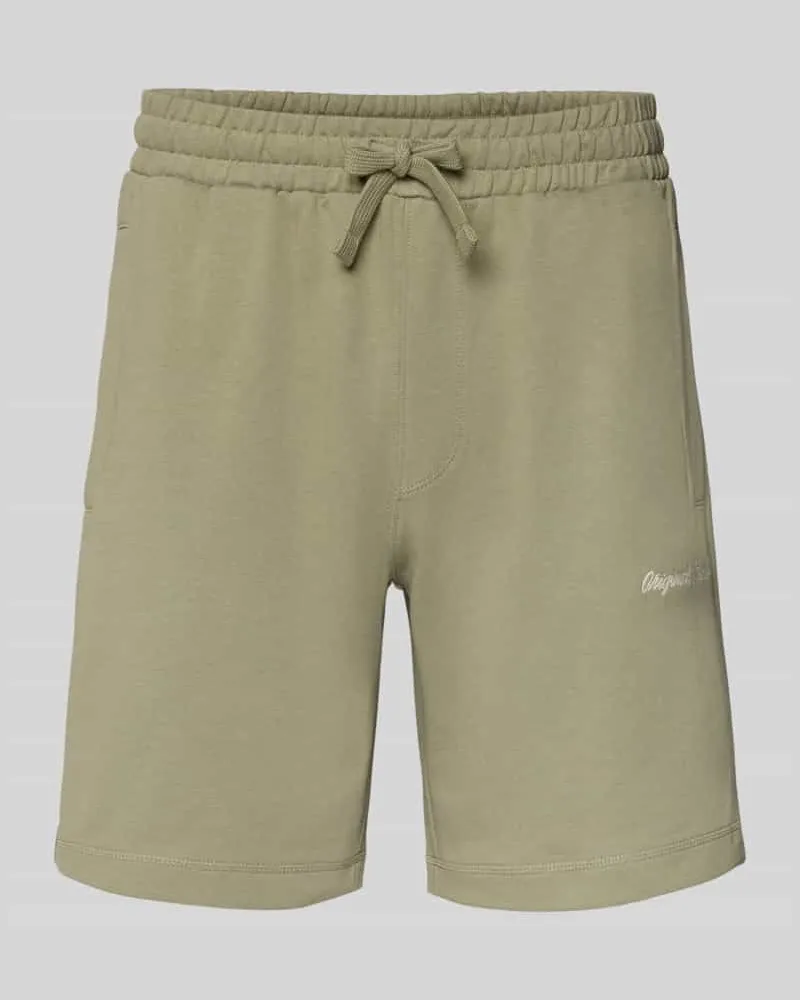 Jack & Jones Shorts mit Label-Stitching Modell 'KARL Schilf