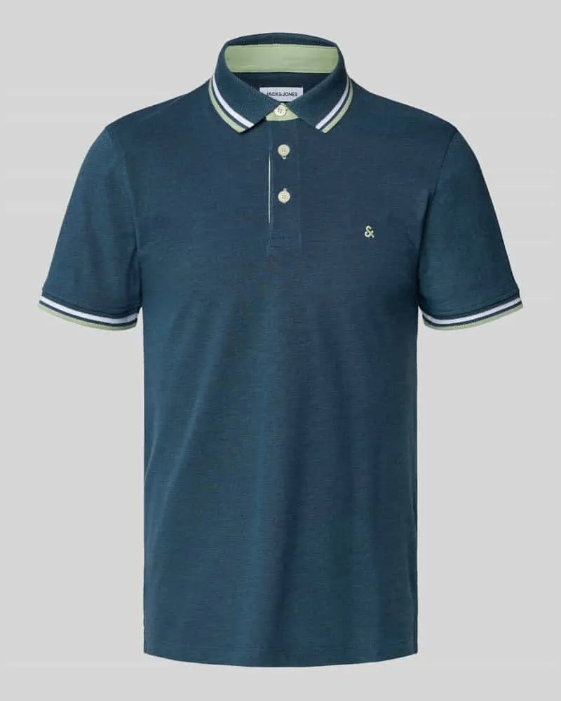 Jack & Jones Slim Fit Poloshirt mit Logo-Stitching Modell 'PAULOS 