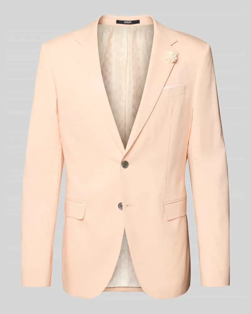 JOOP! Slim Fit 2-Knopf-Sakko aus Viskose-Woll-Mix Hellrot