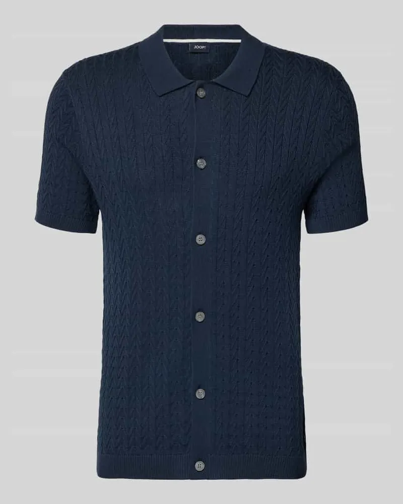 JOOP! Poloshirt in Strick-Optik Modell 'Tristao Marine