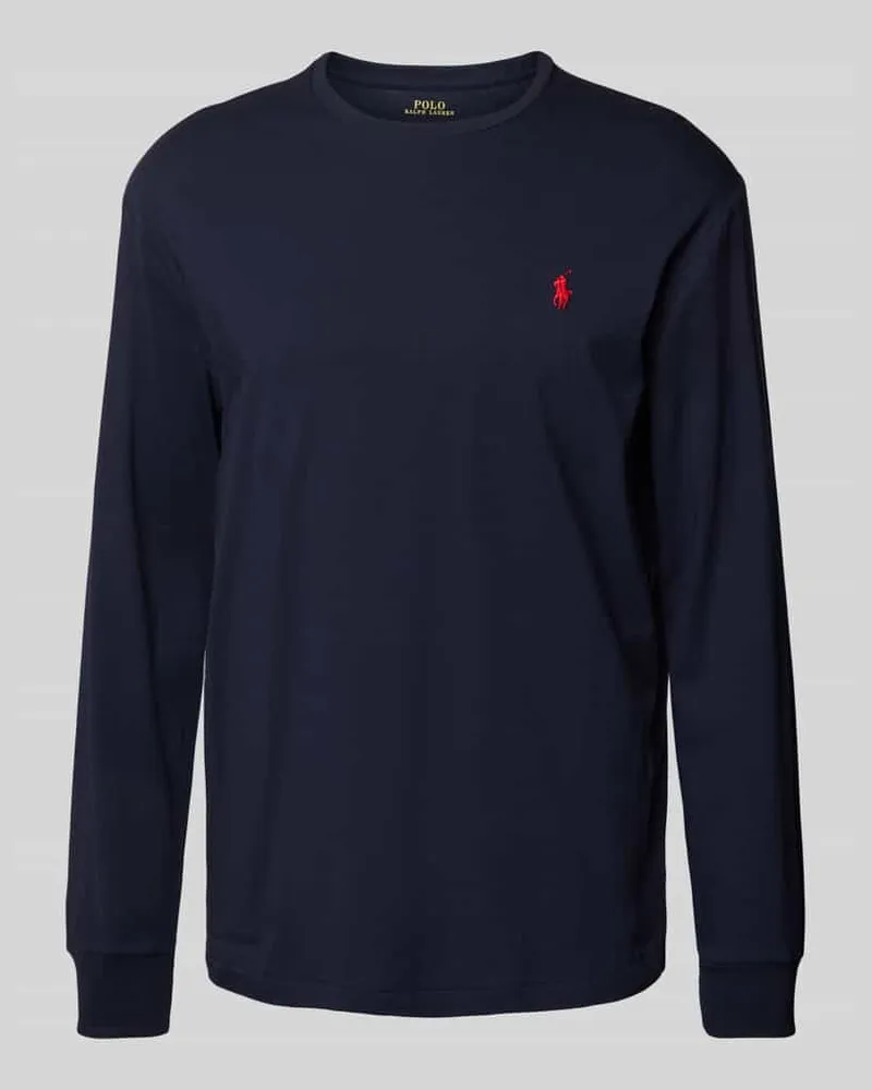 Ralph Lauren Longsleeve mit Label-Stitching Marine