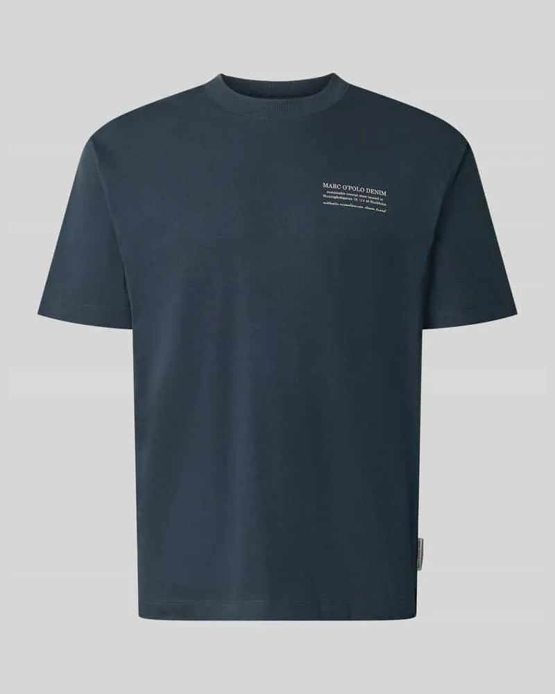 Marc O'Polo Relaxed Fit T-Shirt aus reiner Baumwolle Marine
