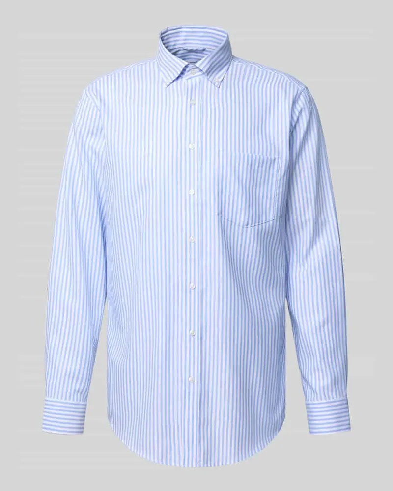 Seidensticker Regular Fit Business-Hemd Button-Down-Kragen 