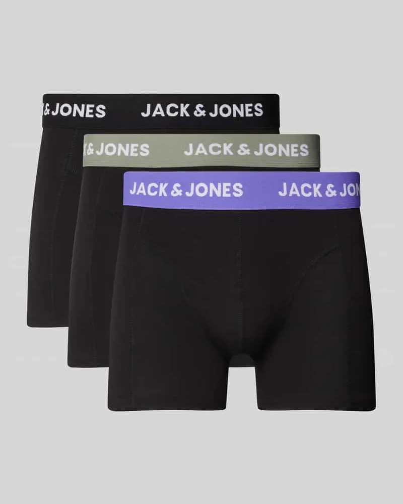 Jack & Jones Trunks mit elastischem Label-Bund Modell 'AXEL' im 3er-Pack 