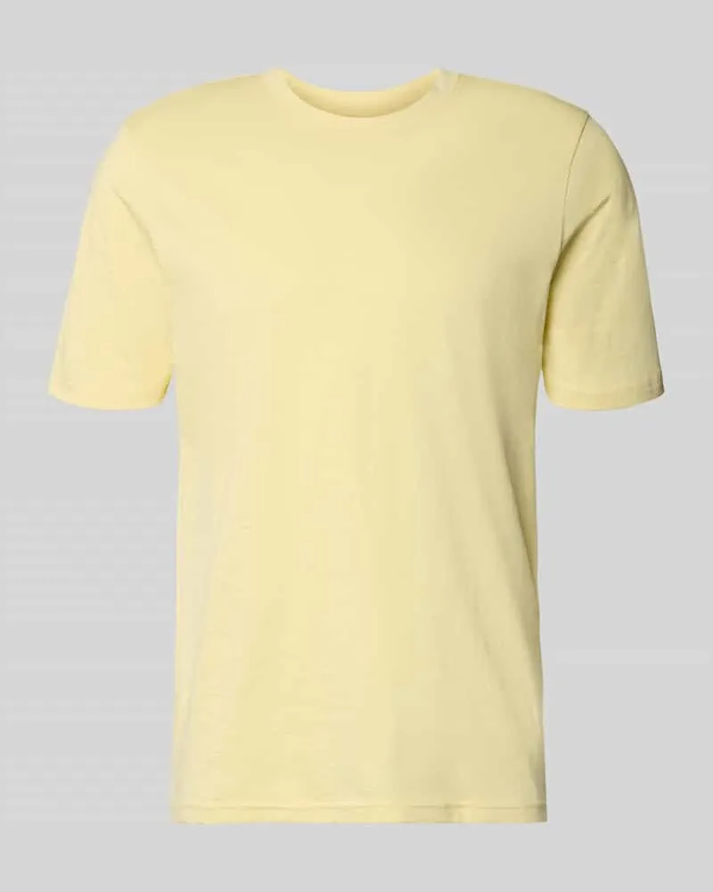 McNeal Regular Fit T-Shirt mit Rundhalsausschnitt Hellgelb