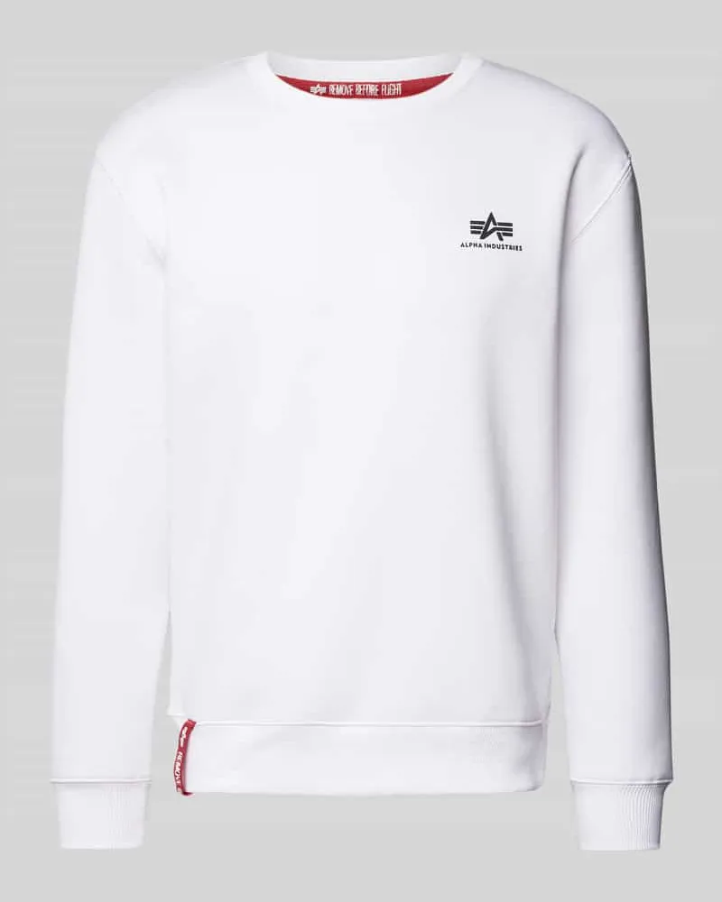 Alpha Industries Sweatshirt mit Label-Print 