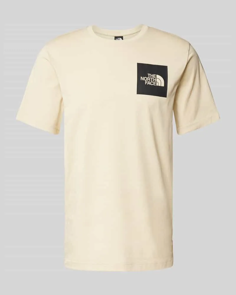 The North Face T-Shirt mit Label-Print Beige