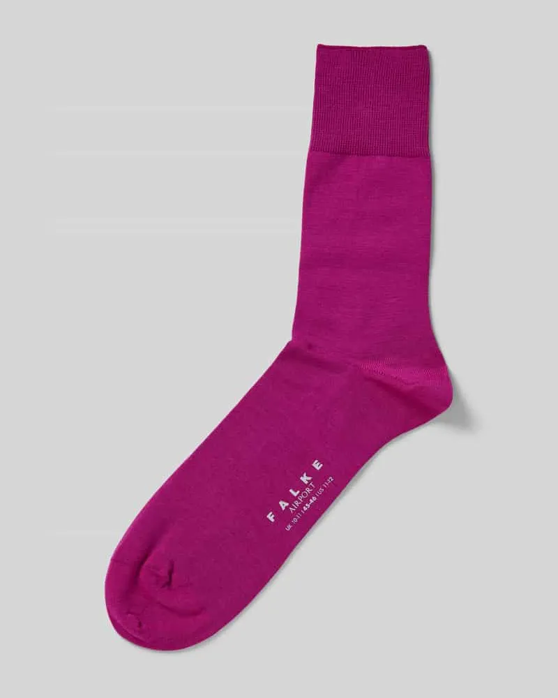 Falke Socken mit geripptem Abschluss Pink