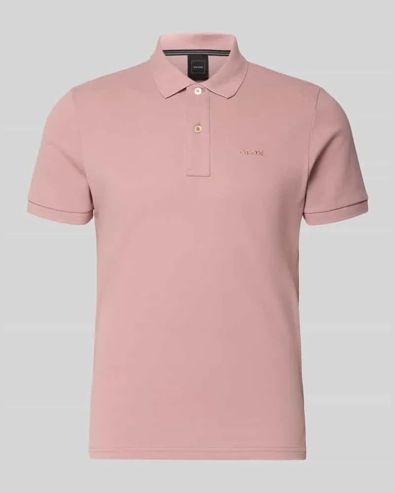 Geox Slim Fit Poloshirt mit Logo-Stitching Altrosa